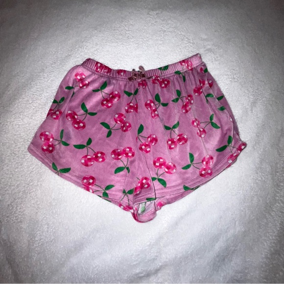 Other - Pink Cherry Print comfy pajama Shorts